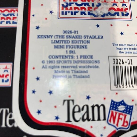 SPORTS IMPRESSIONS NFL Kenny The Snake Stabler PORCELAIN FOOTBALL FIGURINE SB XI - Picture 7 of 8